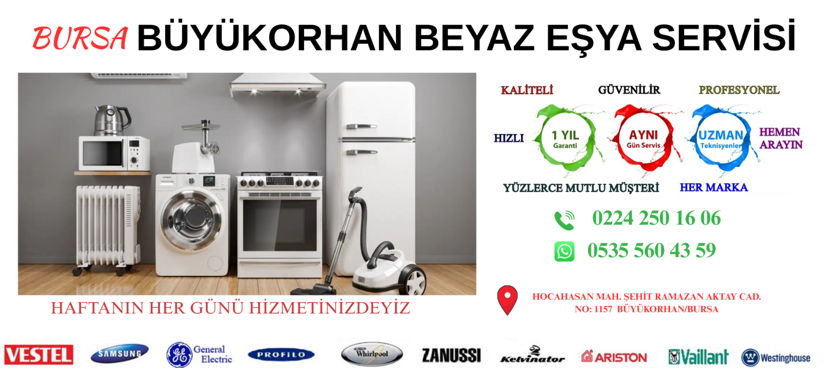 Büyükorhan Beyaz Eşya Servisi